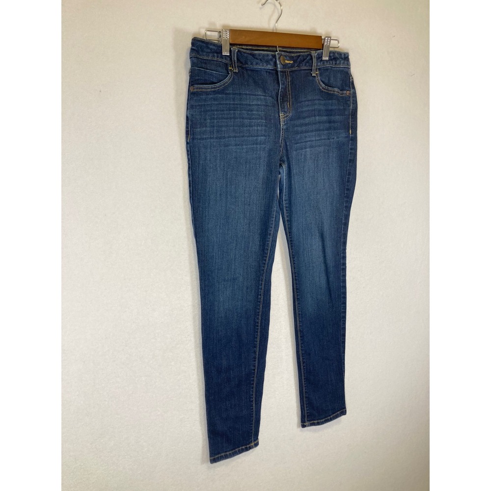 Classic‎ Simply Vera Vera Wang Women 8 Blue Mid Rise Skinny Stretch Denim Jeans - Picture 11 of 11
